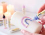 Kreul Set de 6 bolígrafos de pintura para velas Hello Baby