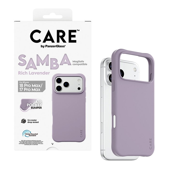 PanzerGlass Samba Case Rich Lavender para iPhone 17 Pro Max / 18 Pro Max