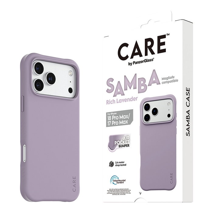 PanzerGlass Samba Case Rich Lavender para iPhone 17 Pro Max / 18 Pro Max
