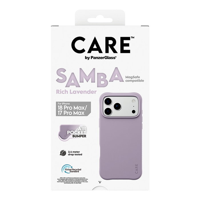 PanzerGlass Samba Case Rich Lavender para iPhone 17 Pro Max / 18 Pro Max