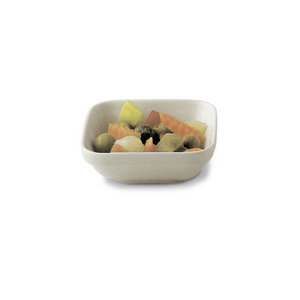 MUD CERAMICS Fuente Thermotray, Porcelana, Blanco, 21x10 cm (Set de 16)