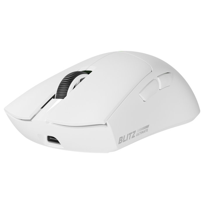 Rampage BLITZ ULTIMATE Ratón Inalámbrico Óptico 8K 30000DPI PAW3950 Blanco
