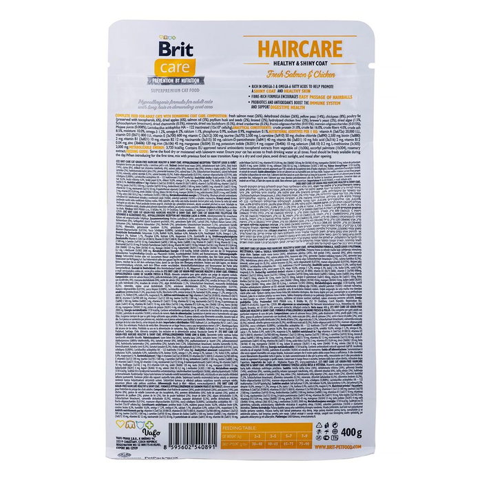 Brit Care Grain Free Haircare Gato Adulto 400g