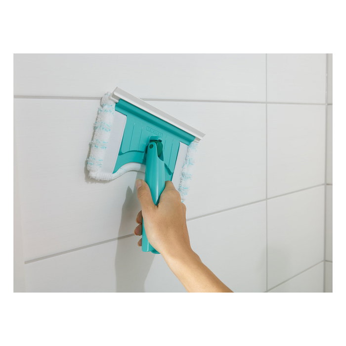 Leifheit Flexipad Cabezal de Fregona para Azulejos, Bañeras y Cabinas de Ducha, Turquesa y Blanco Leifheit Flexipad Cabezal de Fregona para Azulejos, Bañeras y Cabinas de Ducha, Turquesa y Blanco