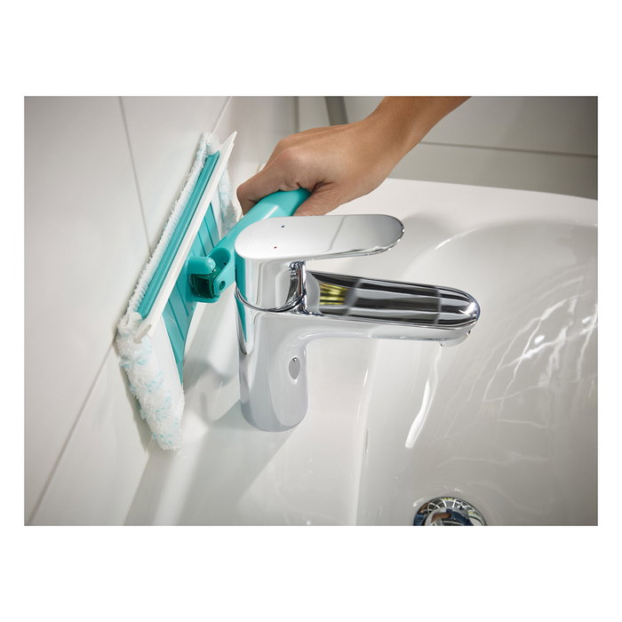 Leifheit Flexipad Cabezal de Fregona para Azulejos, Bañeras y Cabinas de Ducha, Turquesa y Blanco Leifheit Flexipad Cabezal de Fregona para Azulejos, Bañeras y Cabinas de Ducha, Turquesa y Blanco