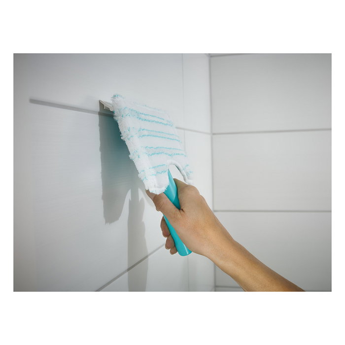 Leifheit Flexipad Cabezal de Fregona para Azulejos, Bañeras y Cabinas de Ducha, Turquesa y Blanco Leifheit Flexipad Cabezal de Fregona para Azulejos, Bañeras y Cabinas de Ducha, Turquesa y Blanco