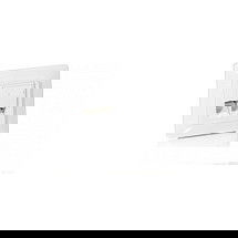 EQUIP 125725 Toma de Red RJ45 Cat 5e Doble Blanco RAL 9010 FTP para Empotrar