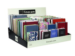 Finocam Agenda Anual 2027 con Espiral Surtido para Expositor de 100 unidades