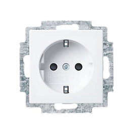 BUSCH-JAEGER BJ 20 EUCB-914 Enchufe SCHUKO Tipo F 2P+E Alpinweiß 250V 16A