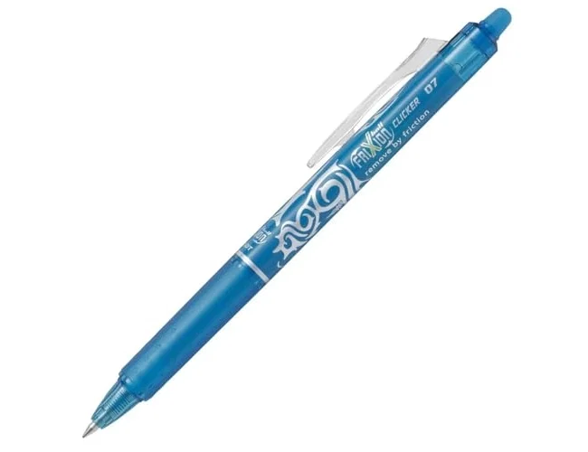Pilot Frixion Clicker Bolígrafo Retráctil Azul Claro 0,7 mm