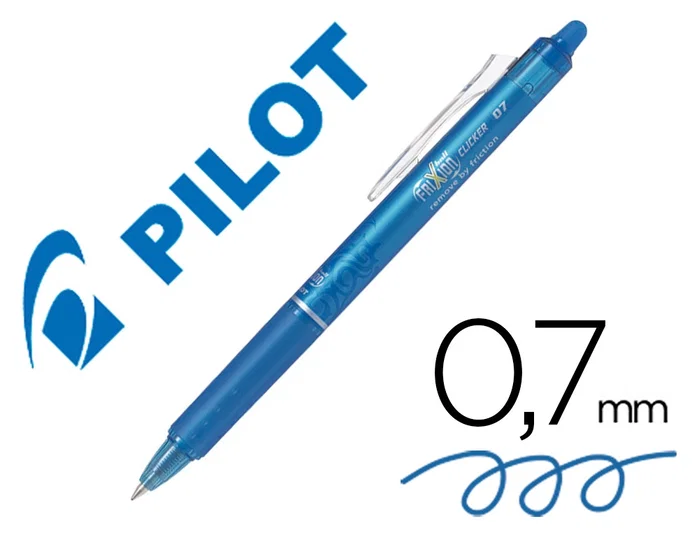 Pilot Frixion Clicker Bolígrafo Borrable 0,7 mm Azul claro Pilot Frixion Clicker Bolígrafo Borrable 0,7 mm Azul claro