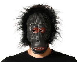 Mascara De Mono Con Orejas Y Rostro Expresivo Para Disfraces Halloween