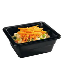 Vollrath Pujadas Cubeta Melamina Negra GN 1/6