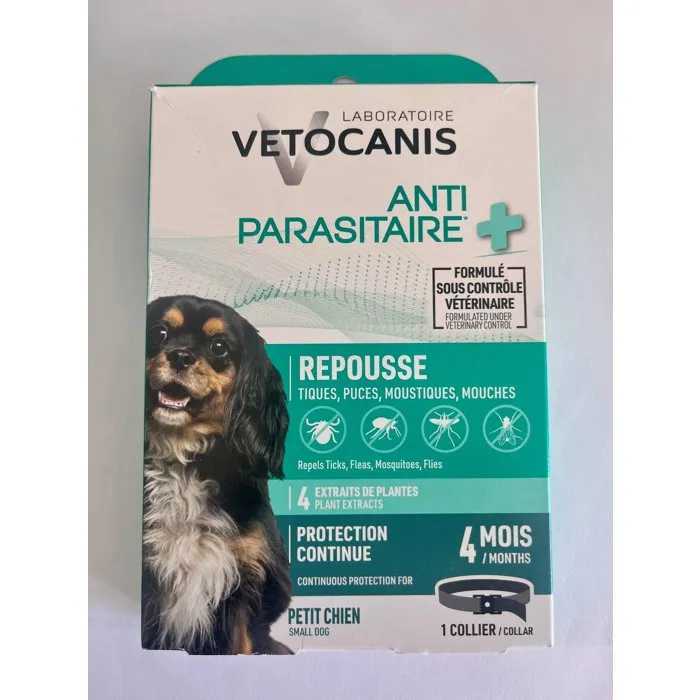 Vetocanis Collar Antipulgas y Garrapatas para Perro Pequeño 35 cm VET3428170007747