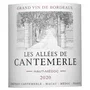 Les Allées de Cantemerle 2020 Haut-Médoc - Vino tinto Burdeos