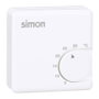 Simon Termostato Mecánico Analógico Blanco 10A 5-30°C IP20 70x27x70mm para Calefacción