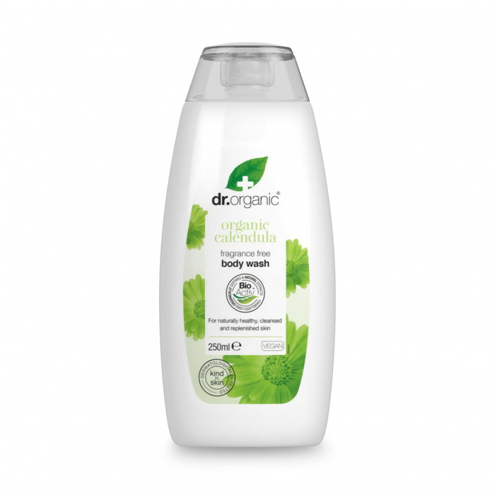DR. ORGANIC Gel de Ducha Piel Sensible con Caléndula y Aloe Vera 250 ml - Sin Fragancia, para Piel Seca, Irritada o con Eczema DR. ORGANIC Gel de Ducha Piel Sensible con Caléndula y Aloe Vera 250 ml - Sin Fragancia, para Piel Seca, Irritada o con Eczema