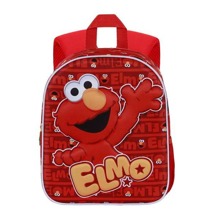 Karactermania Mochila 3D Elite Happy Elmo Rojo