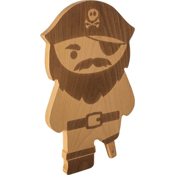 Ototo Pirate Board Set de tabla de cortar y cuchillo con forma de pirata