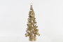 DKD Home Decor Figura de Resina Árbol Dorado