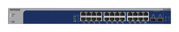 Netgear XS724EM Switch Gestionado L2 24 Puertos 10G Ethernet y 2 SFP+ Netgear XS724EM Switch Gestionado L2 24 Puertos 10G Ethernet y 2 SFP+