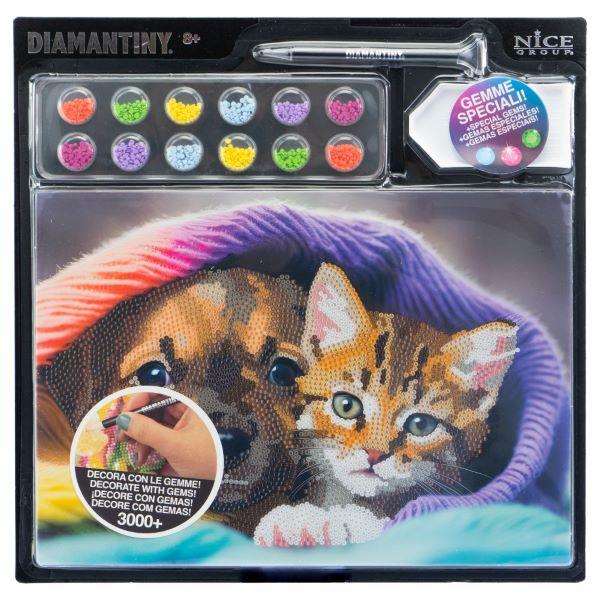 Nice Diario Crystal Art Diamantiny Surtido 4 Realiza Mosaicos con Gemas de Colores en 3D 32x32x2,4 cm Nice Diario Crystal Art Diamantiny Surtido 4 Realiza Mosaicos con Gemas de Colores en 3D 32x32x2,4 cm