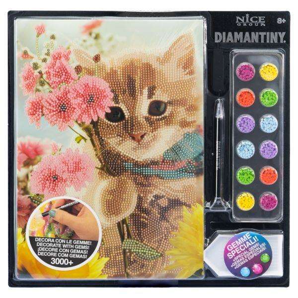 Nice Diario Crystal Art Diamantiny Surtido 4 Realiza Mosaicos con Gemas de Colores en 3D 32x32x2,4 cm Nice Diario Crystal Art Diamantiny Surtido 4 Realiza Mosaicos con Gemas de Colores en 3D 32x32x2,4 cm