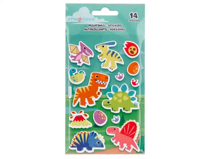 Imaginovo Pegatinas Luminosas Dinosaurios con Relieve 190x105 mm Imaginovo Pegatinas Luminosas Dinosaurios con Relieve 190x105 mm