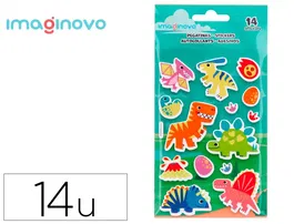 Imaginovo Pegatinas Luminosas Dinosaurios con Relieve 190x105 mm