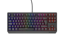 GENESIS Thor 230 TKL Teclado Gaming Mecánico USB - Negro, Distribución Español ISO, 88 Teclas, Retroiluminación LED RGB, Interruptores Outemu Red Hot-Swap, Formato Tenkeyless
