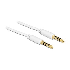 DeLOCK Cable de audio 3,5 mm macho a macho 2 m blanco