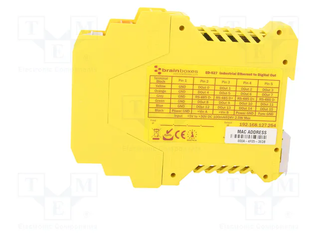 BRAINBOXES ED-527 Módulo de automatización puerta Modbus
