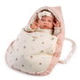 Muñecas Antonio Juan 33021 Muñeca Recién Nacida Lúa de Paseo de 42 cm, con Saquito Portabebés, para Niños +3 Años