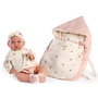 Muñecas Antonio Juan 33021 Muñeca Recién Nacida Lúa de Paseo de 42 cm, con Saquito Portabebés, para Niños +3 Años