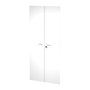 Artexport Pareja de puertas para estantería alta Presto 18mm con cerradura blanco