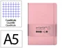 Antartik Cuaderno A5 Tapa Dura Hojas Cuadriculadas Rosa Pastel 100 Hojas 80 Gr FSC