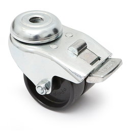 Tente Rueda Giratoria Crona A/Doble Plast d50 TP FR con Freno Poliamida Soporte Zincado Ø50mm