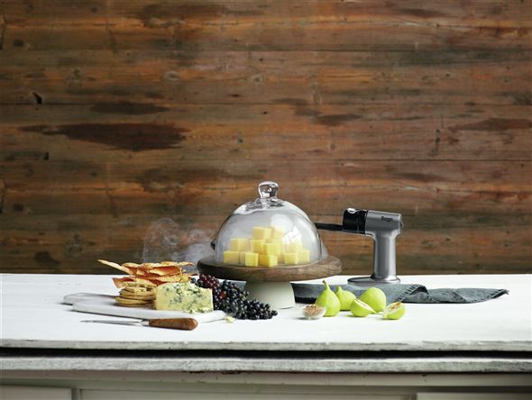 Sage SSM600SIL0NEU1 Ahumador de Alimentos Smoking Gun® Infusión de Sabores Ahumados en Frío Control Dos Velocidades Manguera Silicona