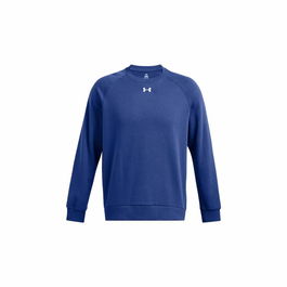Sudadera sin Capucha Hombre Under Armour Rival Fleece Crew Azul