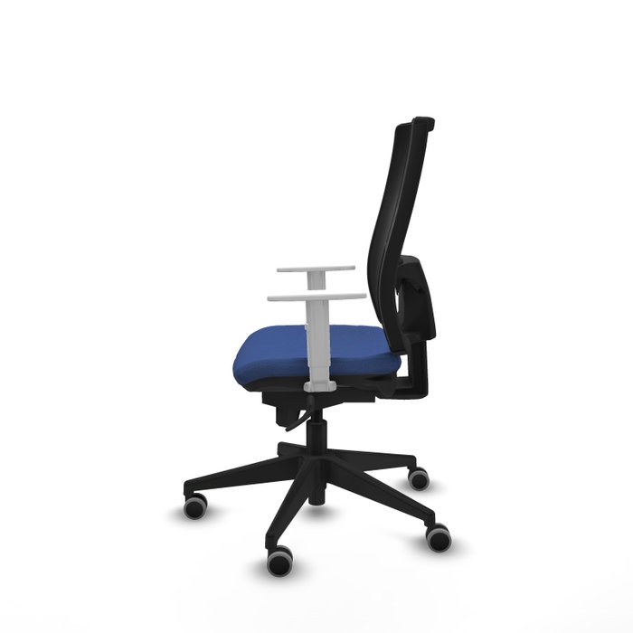 PIQUERAS Y CRESPO Silla de oficina Horna con mecanismo Sincro, Azul marino y Negro