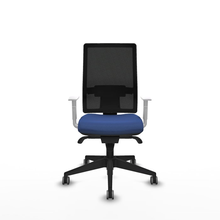 PIQUERAS Y CRESPO Silla de oficina Horna con mecanismo Sincro, Azul marino y Negro