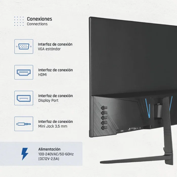 Iggual Monitor 21,5 IPS FHD 100Hz VGA HDMI DP igg320037 Iggual Monitor 21,5 IPS FHD 100Hz VGA HDMI DP igg320037