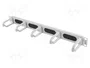Lanberg AK-1203-S Panel de gestión de cables tipo B 1U Gris