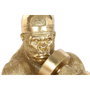 DKD Home Decor Figura de Gorila Dorado en Resina