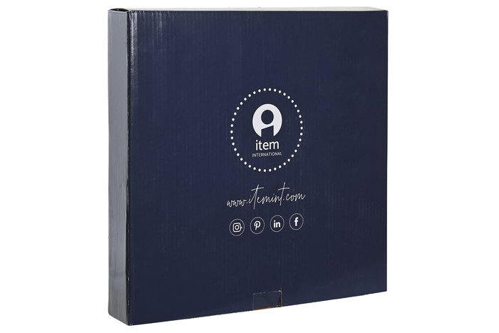 DKD Home Decor Frutero Atlantico Coral 22 Azul Fucsia Porcelana Metal 27 x 34 x 27 cm