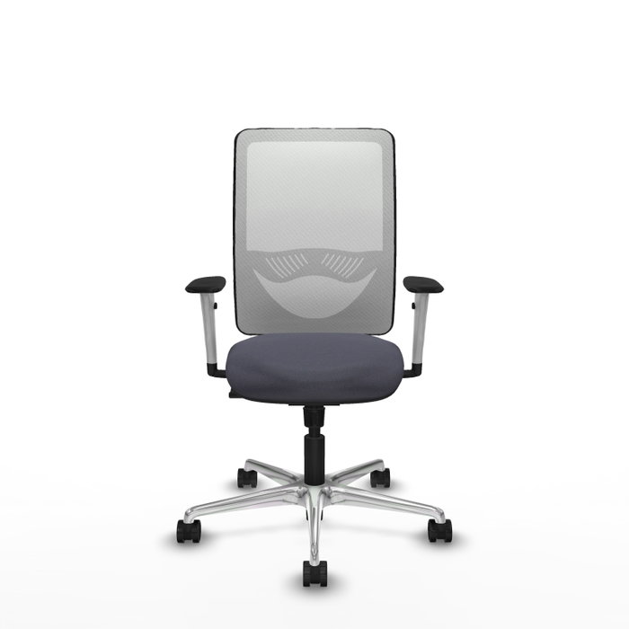 PIQUERAS Y CRESPO Silla de oficina Zulema con mecanismo Sincro, Gris oscuro y Blanco PIQUERAS Y CRESPO Silla de oficina Zulema con mecanismo Sincro, Gris oscuro y Blanco