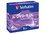 Verbatim DVD+R Doble Capa 8.5GB Velocidad 8x Pack 5 Unidades 240 Minutos