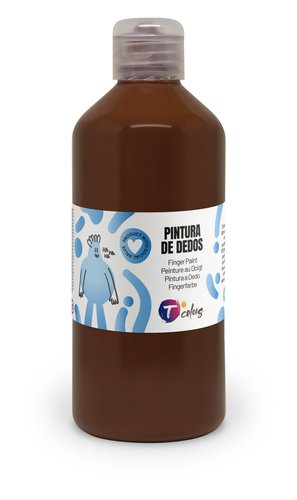 Pintura De Dedos Tcolors 500 Ml (Botella) Marron Pintura De Dedos Tcolors 500 Ml (Botella) Marron