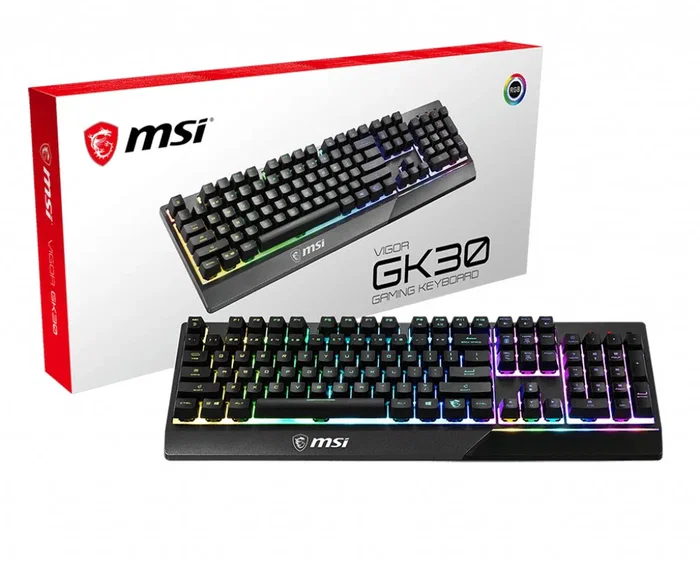 MSI Vigor GK30 Teclado Gaming RGB Español Negro