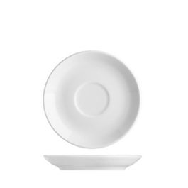 G.BENEDIKT PRAGA Platillo para té o desayuno, plato llano, vajilla blanca, 14 cm de diámetro (Set de 6)